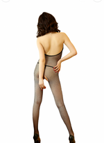 Body Pleasure - TL16 - Open Breast Bodystocking - One Size Fits Most - Black