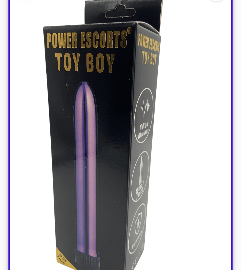 Power Escorts Toy Boy Classic Vibrator - 18 CM - Purple - BR61 - New Box
