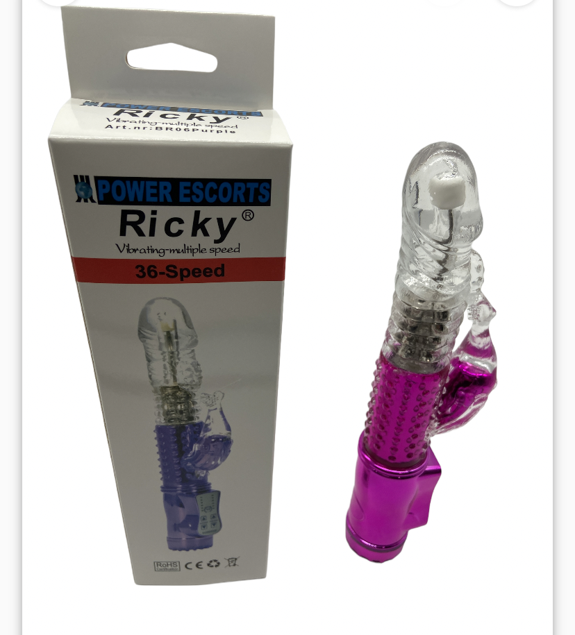 Power Escorts - Br06 - Ricky G Spot Vibrator - Rabbit - 36 functions