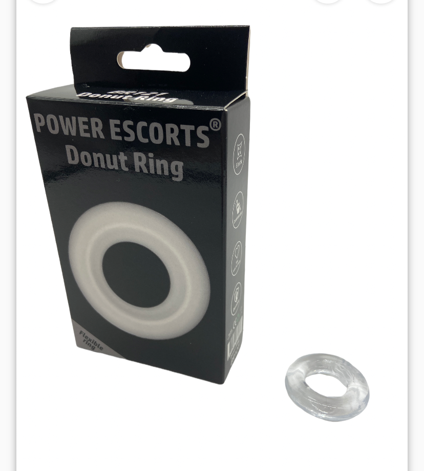 Power Escorts - BR121 - Donut Cockring - Clear