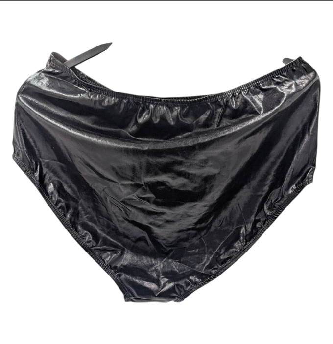 Glossy Black Kinky Brief