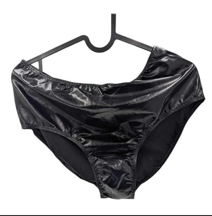 Glossy Black Kinky Brief