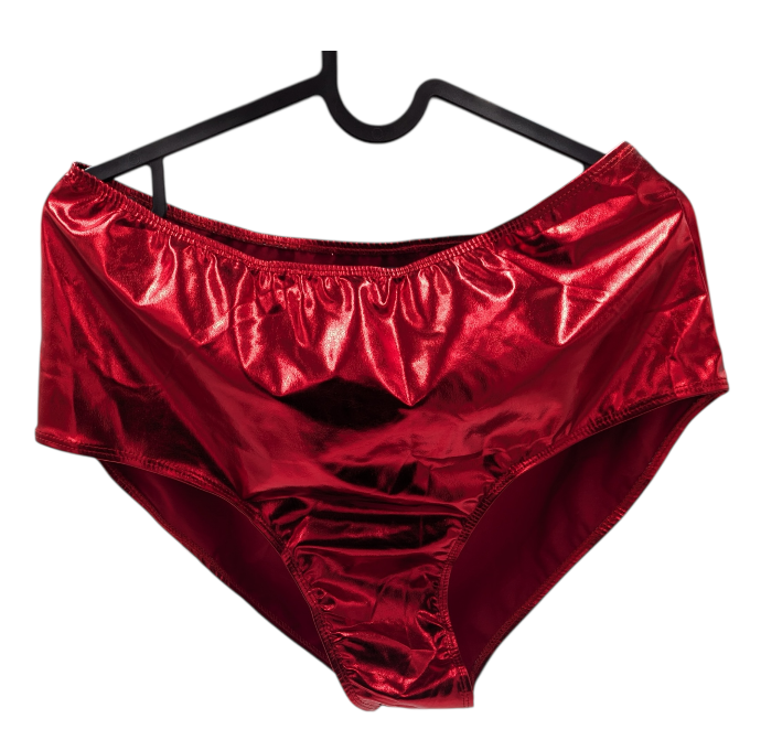 Glossy Red Kinky Brief