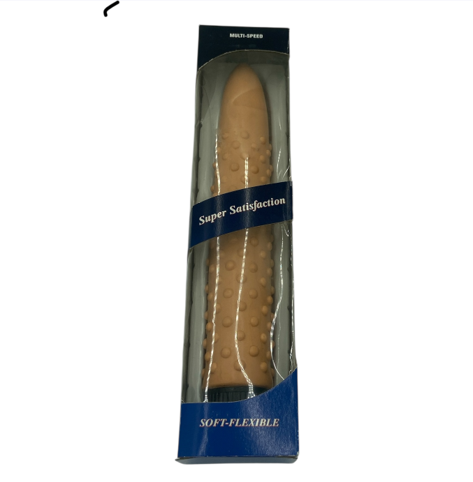 Big Dots Ribble Vibrator – 24 cm | Flesh | Window Box - Club