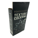 Power Escorts - BR285 - Texture Cockring 02 - Black - Extra Stretchable