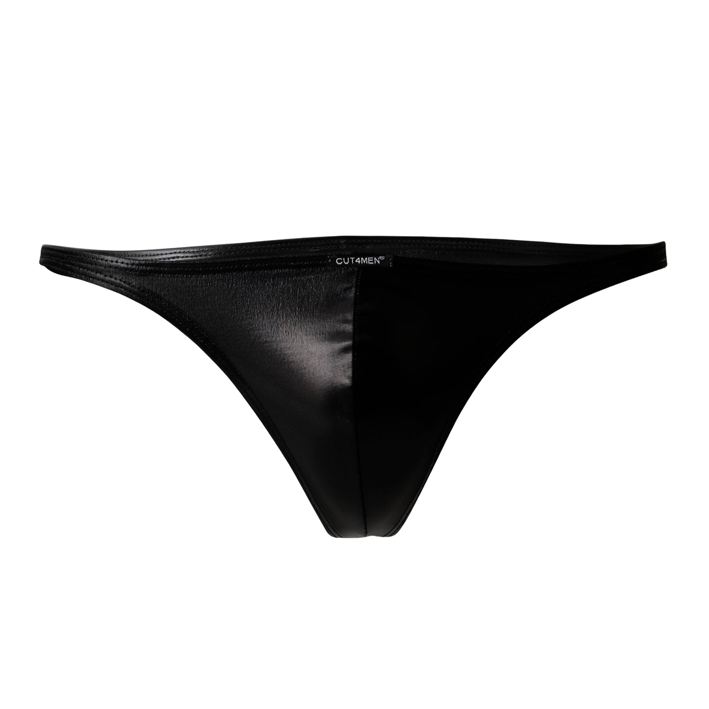 CUT4MEN - C4M11 - Wetlook Brazilian Brief Men Underwear - Black - 4 Sizes - 1 Piece
