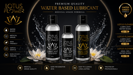 Lotus Flower 3 Pack Water-Based Lubricant - 150 ml Anal / 150 ml neutral / 60 ml neutral