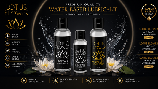 Lotus Flower 3 Pack Water-Based Lubricant - 150 ml Anal / 150 ml neutral / 60 ml neutral
