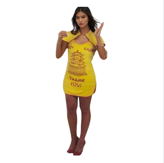 Role Play Lingerie – Hot Chinese Girl Dress – Sexy Oriental Costume – Sizes S/M/L