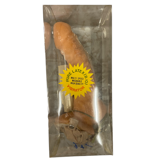Big 25 cm Vibrating Strap-On – Adjustable Harness, Clear Box - Club