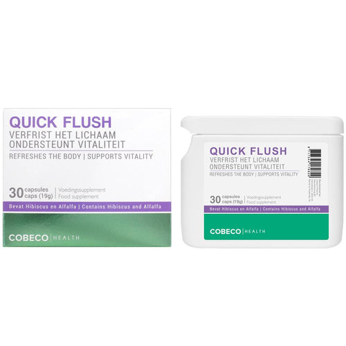 Cobeco - Quick Flush - 30 Tablets - Food Supplement with Herbs & B Vitamins