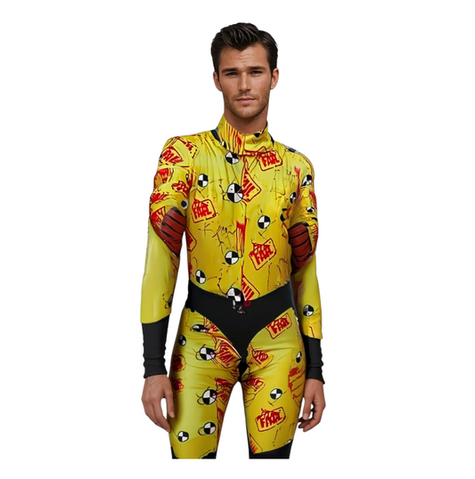 Role Play Male – Crash Test Hot Pilot Dummy Costume – Sexy Male Costume – Sizes S/M/L