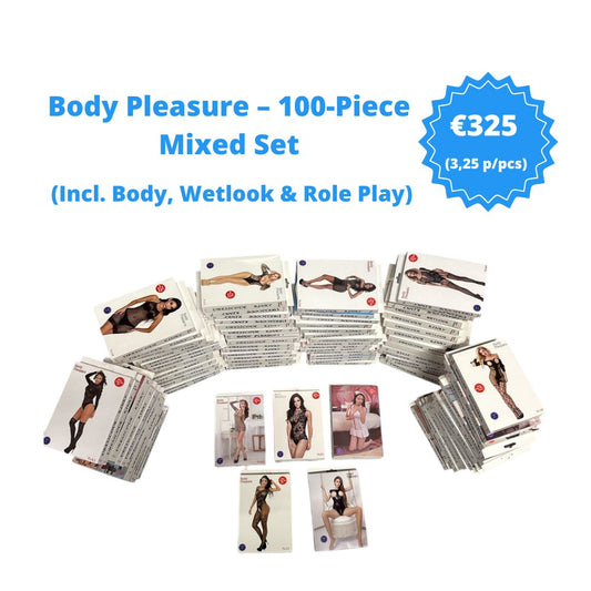 Body Pleasure – 100-Pieces Mix Set (Incl. Body, Wetlook & Role Play)