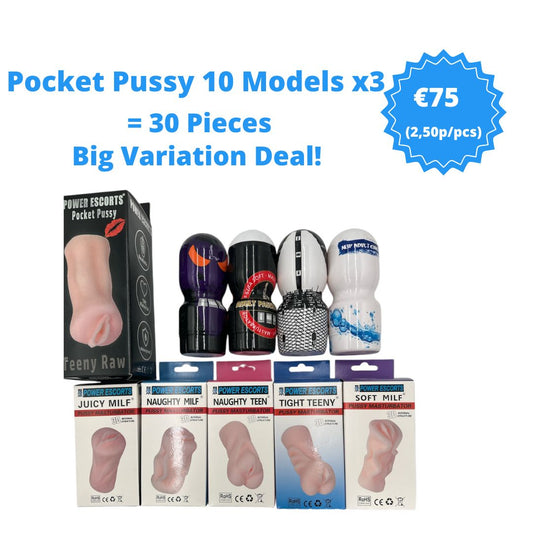 Pockets Pussy’s 10 pack x 3 = 30 pcs