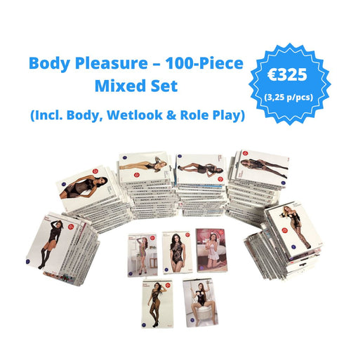 Body Pleasure – 100-Pieces Mix Set (Incl. Body, Wetlook & Role Play)