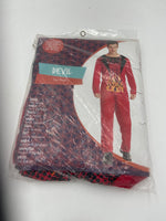 Extra Kinky Devil Costume – Red Flame Top & Pants Set  - Size M / L / XL