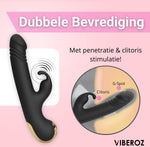 Viberoz - VB-033 - DreamLust Thrusting Rabbit Vibrator – 9 Thrusting Modes, Dual Stimulation & Rechargeable