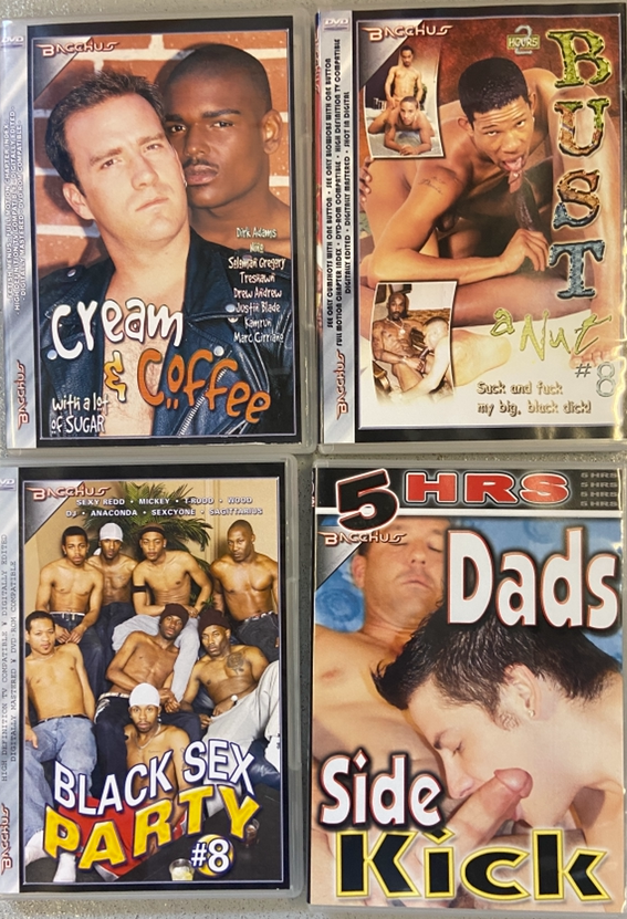 Dvd Gay USA Bachus  100 Titles Mix