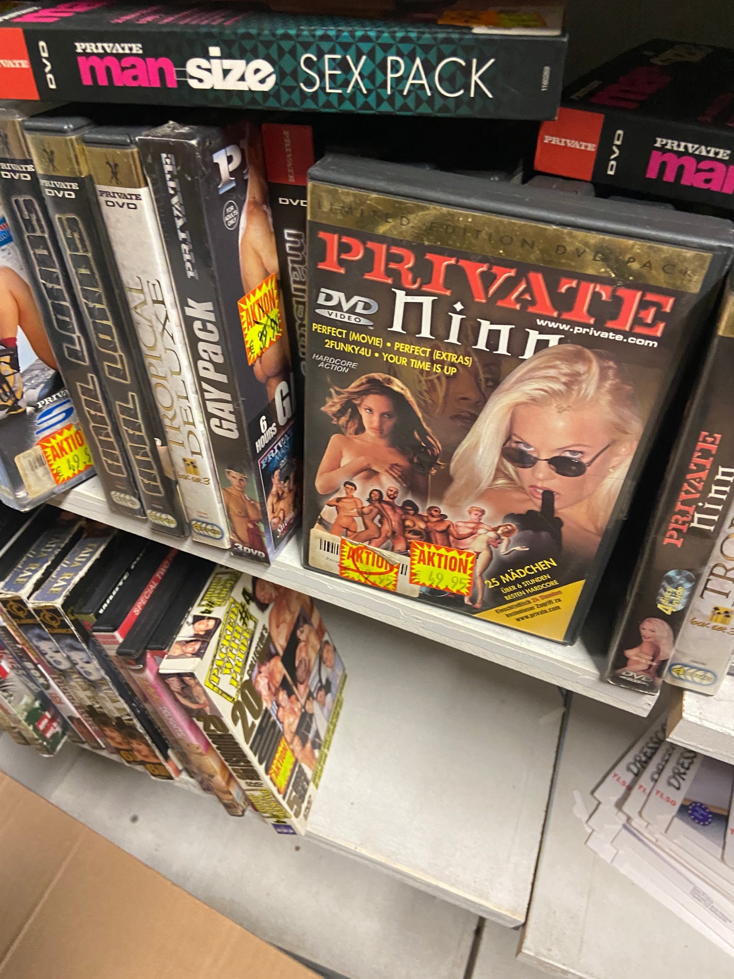 Dvd Private Boxes 3/ 4 Disc in Box  10 Titles Pack with price sticker