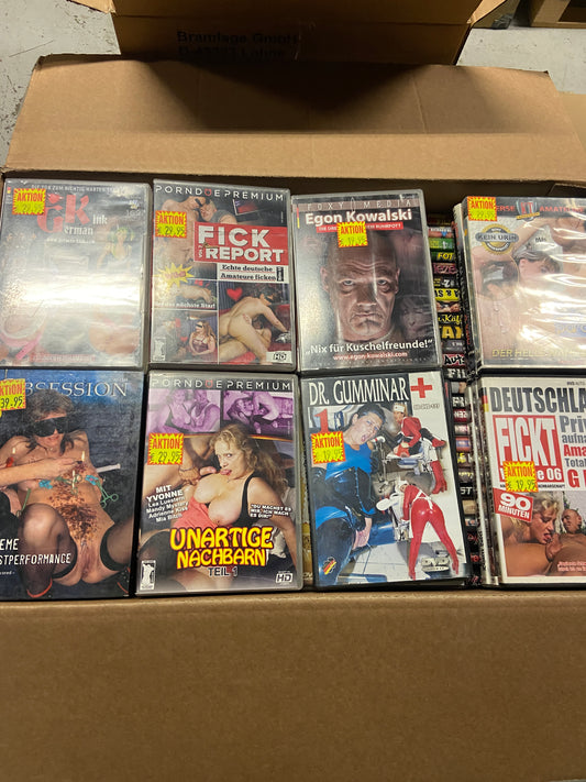 Dvd German All Lable Mix 50 Titles incl Goldlight Paradise etc with pricesticker -each carton other mix