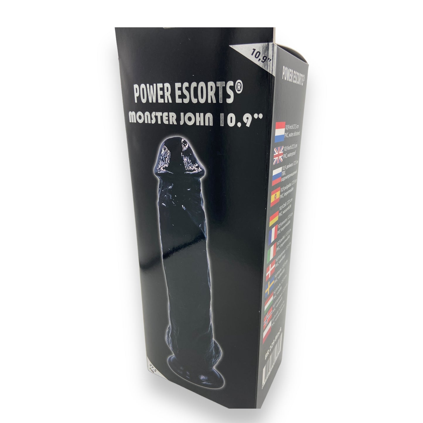 Power Escorts - BR229 Black - Monster John 10,9'' Mega Realistic Dildo 28 CM