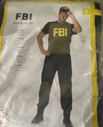 Sexy FBI Roleplay Costume – Command the Room in Style | Shirt, Pants & Extra Cap - M / L / XL