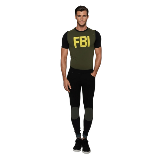 Sexy FBI Roleplay Costume – Command the Room in Style | Shirt, Pants & Extra Cap - M / L / XL