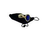 Power Escorts - BR211 MDarkblue - Diamond King Gold Anal Plug Medium Darkblue Stone - Diameter 3.5 cm - Length 8.5 cm
