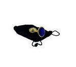 Power Escorts - BR211 Sdarkblue- Diamond King Gold Small Anal Plug Small Darkblue Stone - Diameter 2.7 cm - Length 7 cm