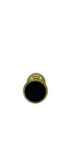Power Escorts - BR211 Sblack - Diamond King Gold Anal Small Plug With Black Stone - Diameter 2.7 cm - Length 7 cm