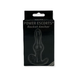 Power Escorts - BR276 - Rocket Anchor Plug - 8,5 CM - Anal Plug - Black - flexible Buttplug -  ideal size - attractive Colour box