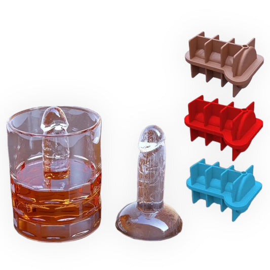 Kinky Pleasure - AX077 - Penis Ice Cube Maker 3 Colours Red
