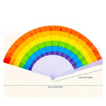 Kinky Pleasure - T075 - Pride Rainbow Hand Fan - 3 Colours