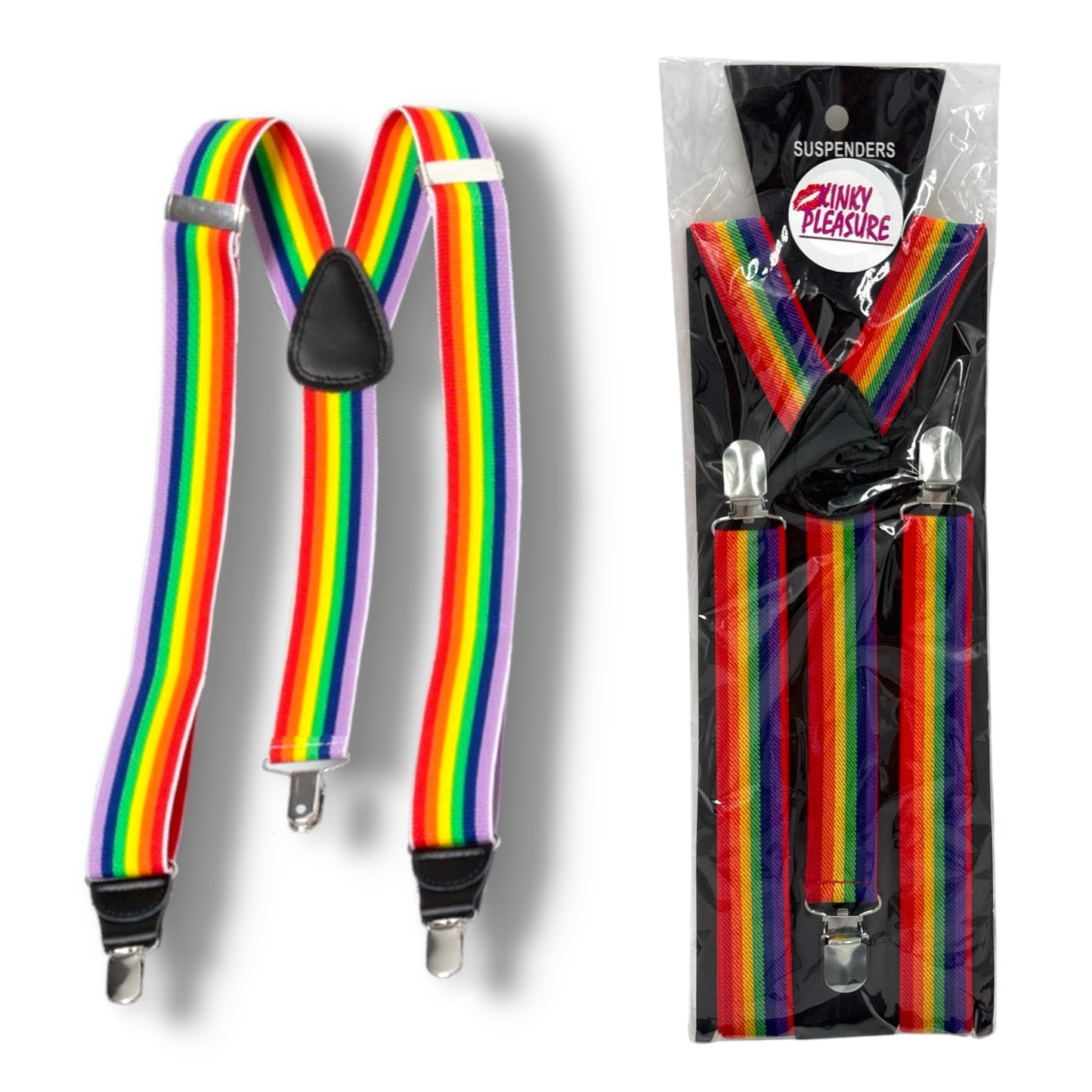 Kinky Pleasure - KPP003 - Pride - Suspender Rainbow