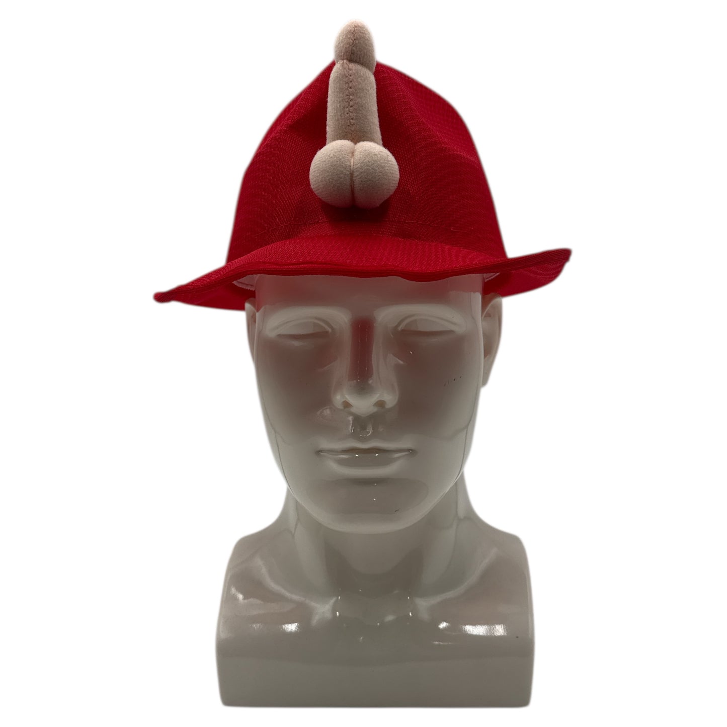 Kinky Pleasure - DS067 - Penis Party Hat – Red Fedora with Plush Willy