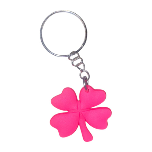 Kinky Pleasure - KPK069 - Lucky Flower Dark Pink Keychain