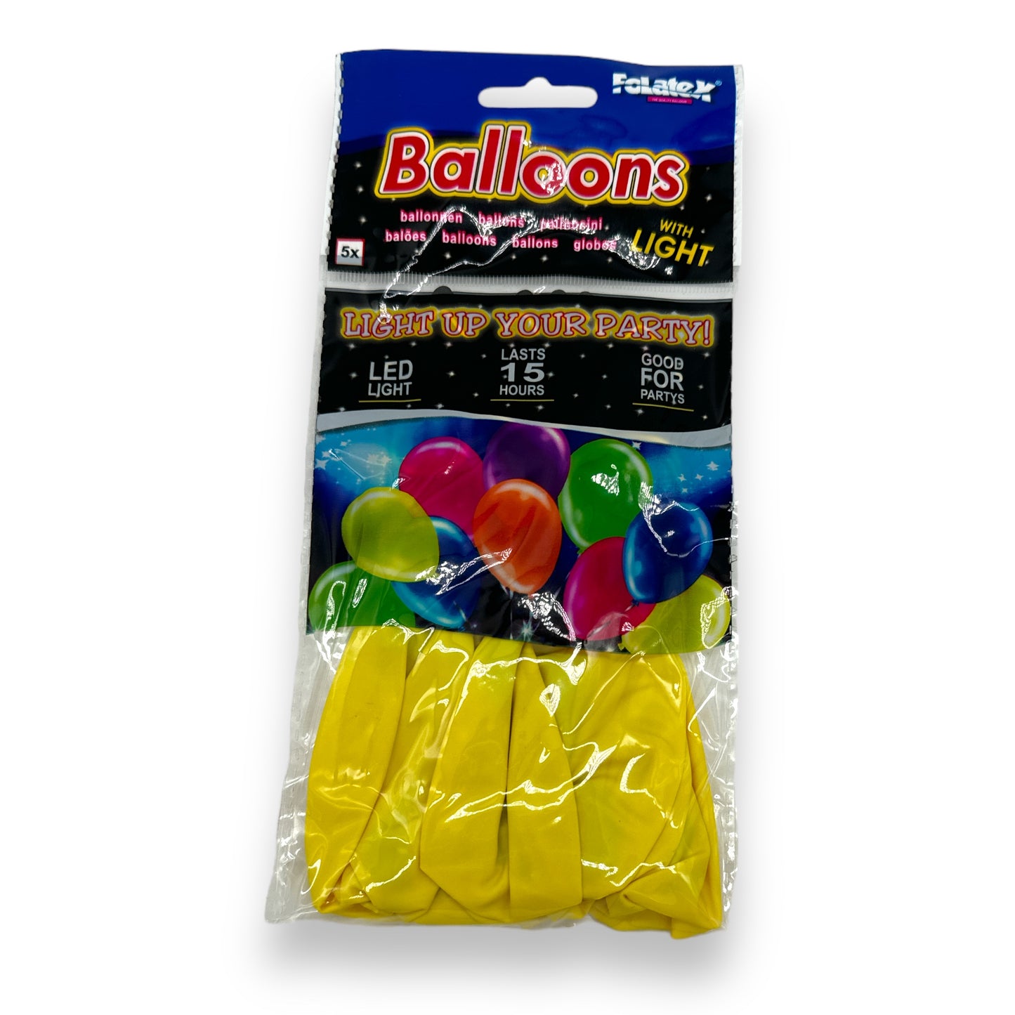 Timmy Toys - PP014 - LED Balloons 5 Pieces - 2 Colours