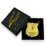 Kinky Pleasure - FT101 - Special Police Badge Necklace  - Gold