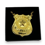 Kinky Pleasure - FT101 - Special Police Badge Necklace  - Gold