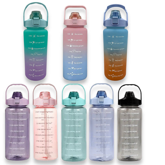 Timmy Toys - AX078 - Water Bottle - 2 Liter With Time Marker - 8 Colours