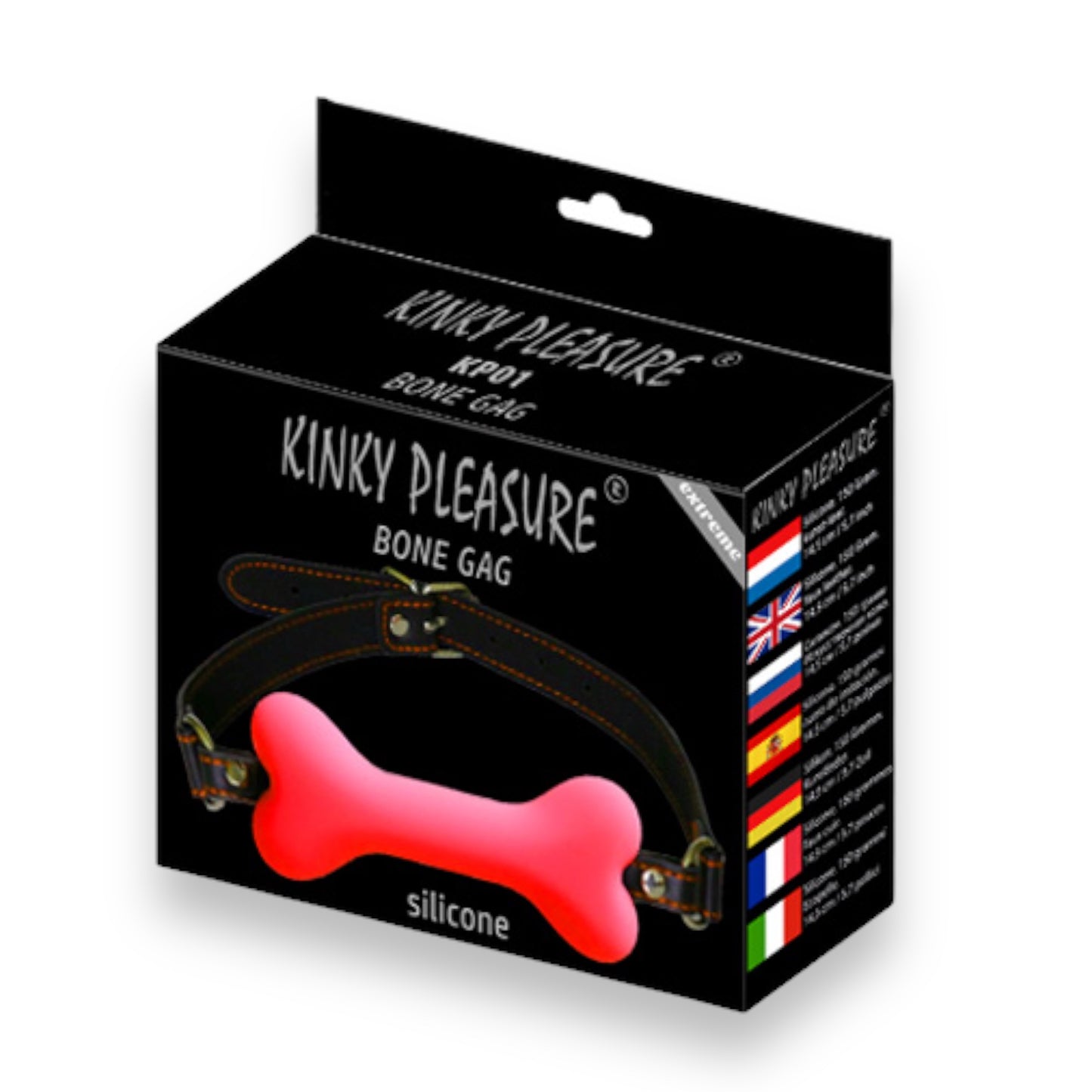 Kinky Pleasure - KP01 - Silicone Bone Gag - 3 Colours