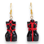 Kinky Pleasure - T007 - Earrings - Sexy Woman Shaped Body (Bondage Girl)