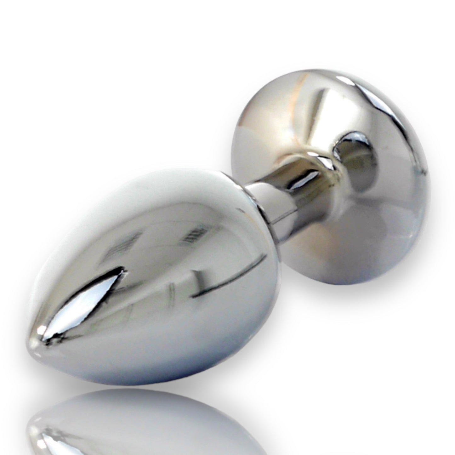 Bossoftoys - Silver Plug - Diamond Stone - Length 7 cm - Dia 2,7 cm - 4 Colours