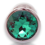 Bossoftoys - Silver Plug - Diamond Stone - Length 7 cm - Dia 2,7 cm - 4 Colours