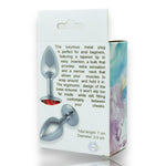 Bossoftoys - Silver Plug - Diamond Stone - Length 7 cm - Dia 2,7 cm - 4 Colours