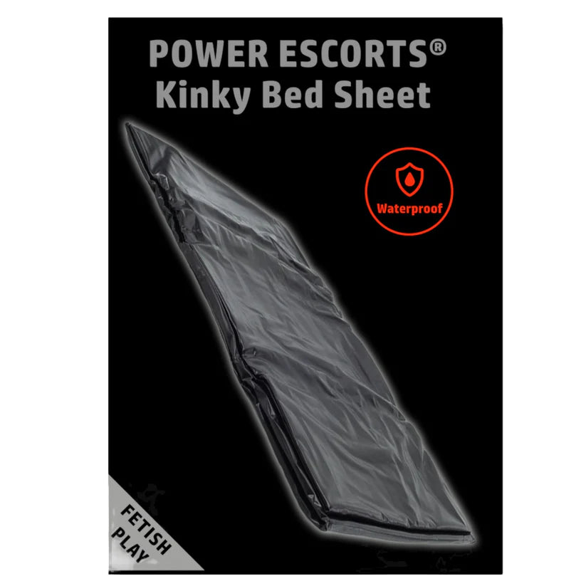 Power Escorts - BR190 - Kinky Bed Sheet - Dark Brown & Black