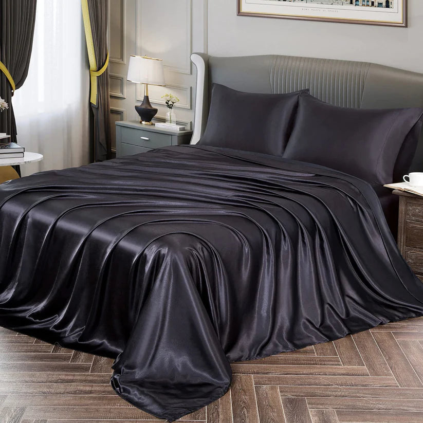 Power Escorts - BR190 - Kinky Bed Sheet - Dark Brown & Black