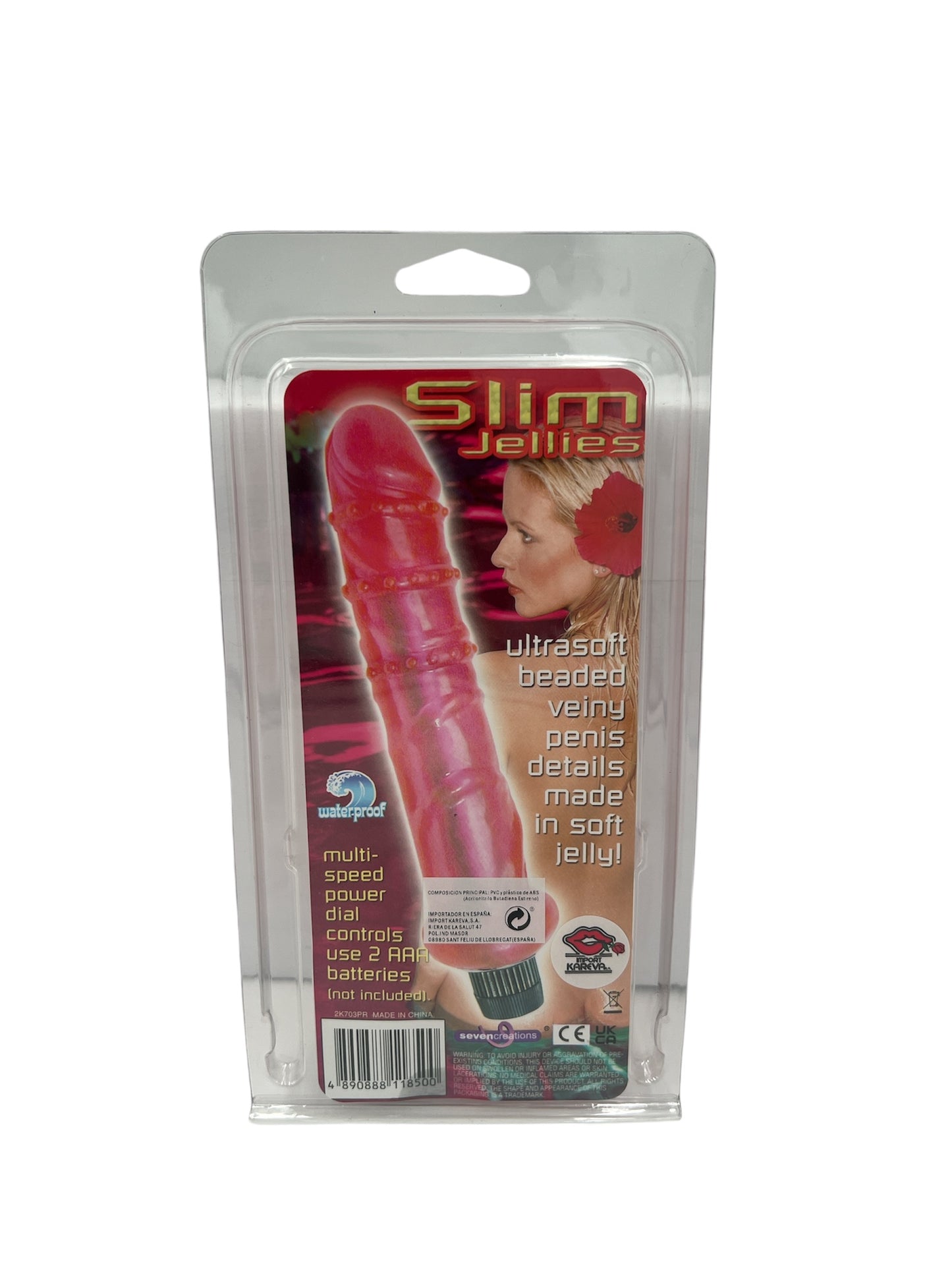 Trendy Deals - TD13202 - Slim Jellies Realistic Vibrator 13 CM / 5 Inch - Red - Perfect Pleasure