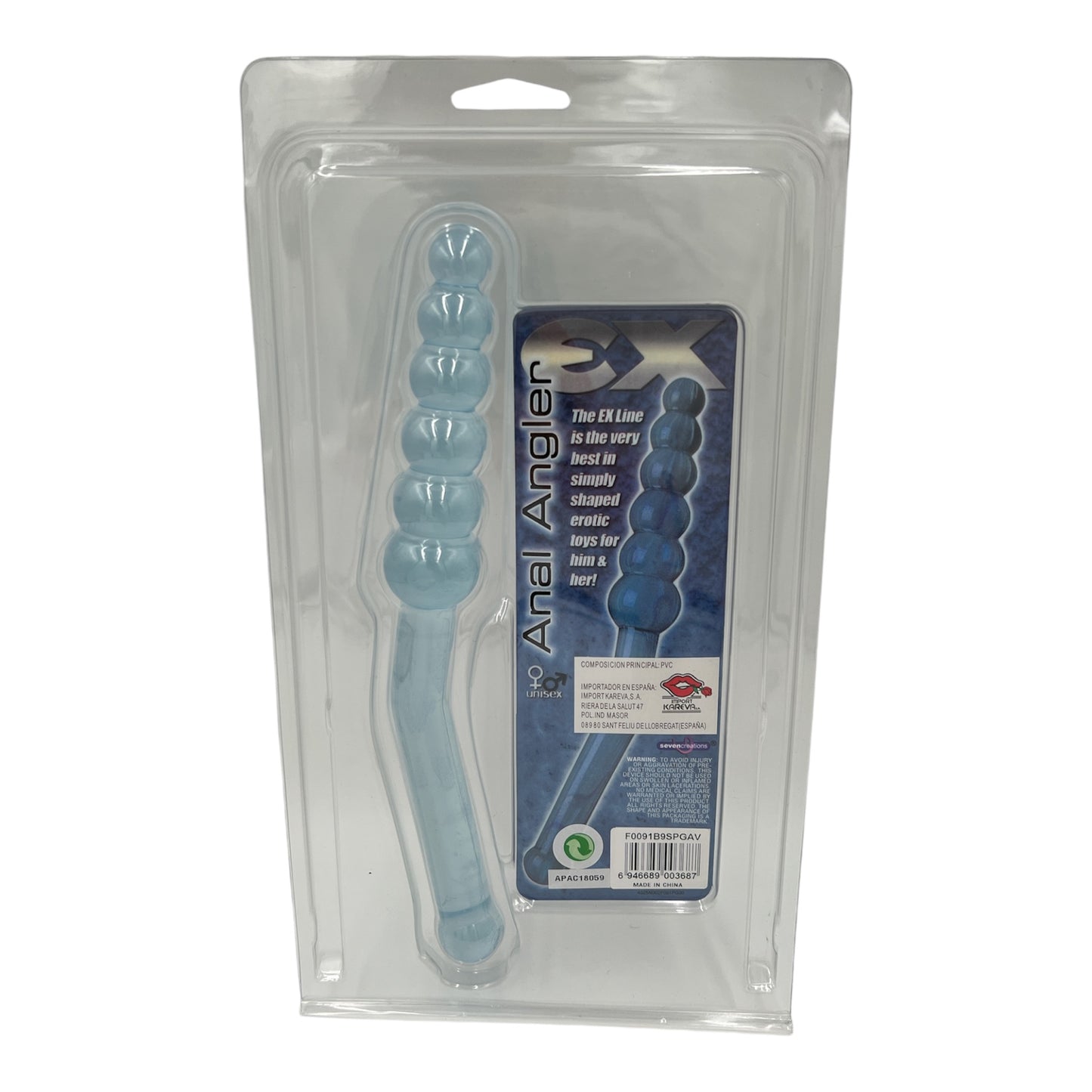 Trendy Deals - TD18059 - Anal Angler Blue Dong Dildo - On Blister