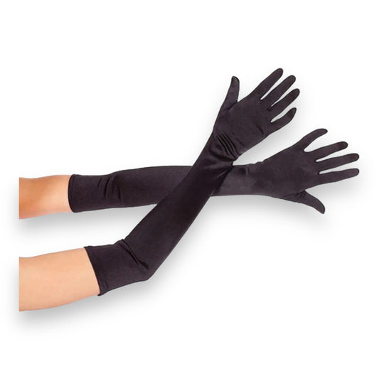 Kinky Pleasure - AX084 - BULK - Hand Gloves Long - Black - 1 Pair